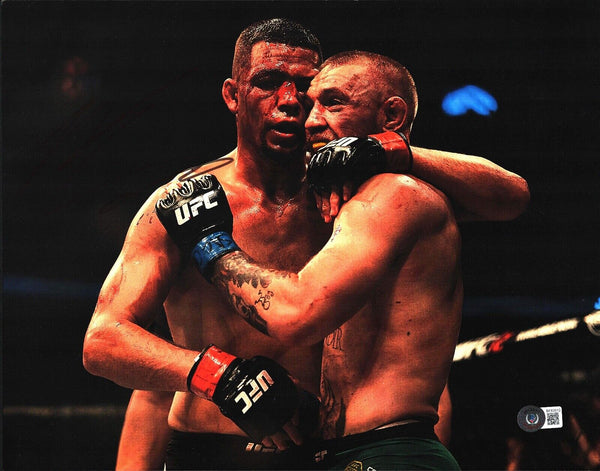 Nate Diaz Signed Autographed 11x14 Photo UFC MMA Fighter McGregor Beckett COA