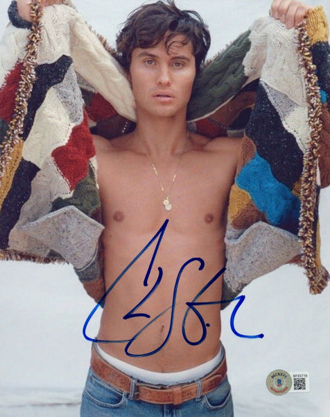 Chase Stokes Signed Autographed 8x10 Photo Outer Banks Actor Beckett COA