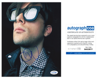 Dallon Weekes iDKHOW Signed Autograph 8x10 Photo  Panic At The Disco ACOA COA