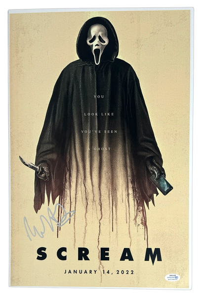 Matt Bettinelli-Olpin Signed Scream 5 Movie Poster 12x18 Photo Autograph ACOA