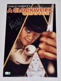 Malcolm McDowell Signed A Clockwork Orange 11x17 Movie Poster Photo Beckett COA