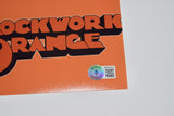 Malcolm McDowell Signed A Clockwork Orange 11x17 Movie Poster Photo Beckett COA