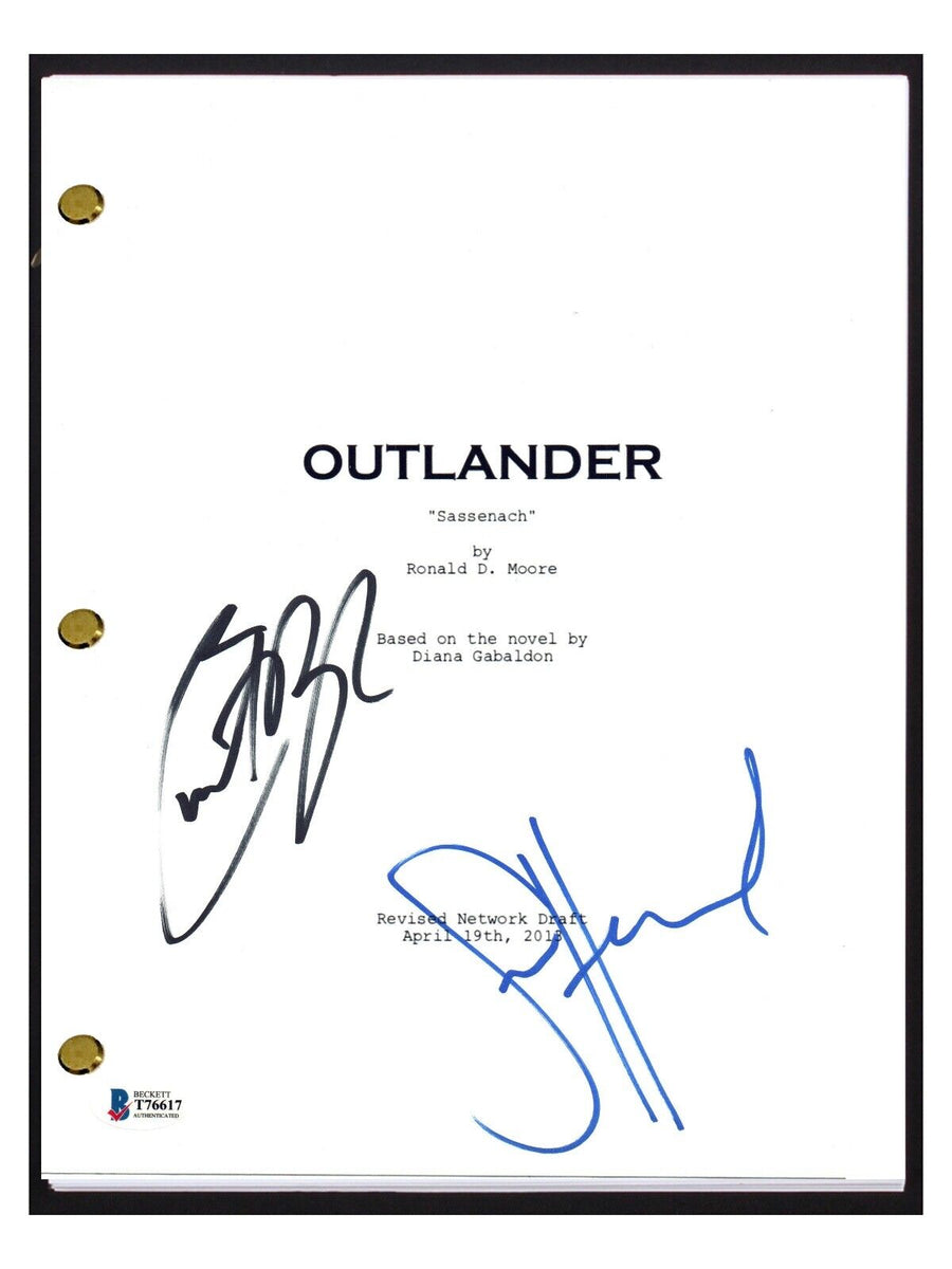 Sam Heughan & Caitriona Balfe Signed Outlander Pilot Episode Script Be ...