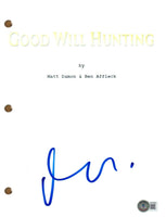 Matt Damon Signed Autograph Good Will Hunting Full Movie Script Beckett COA