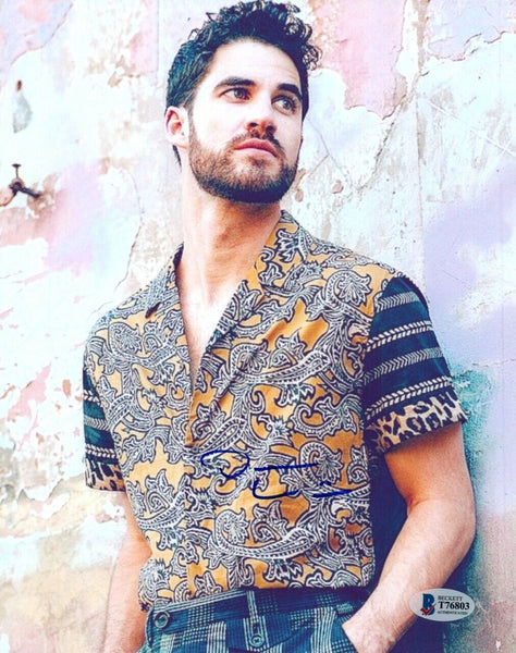 Darren Criss Signed Autograph 8x10 Photo Hollywood Glee Actor Beckett BAS COA