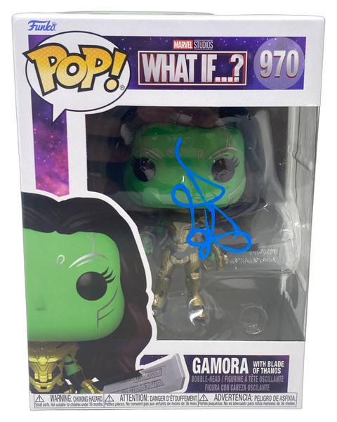 Zoe Saldana Signed Gamora Funko Pop What If Guardians of The Galaxy Beckett COA