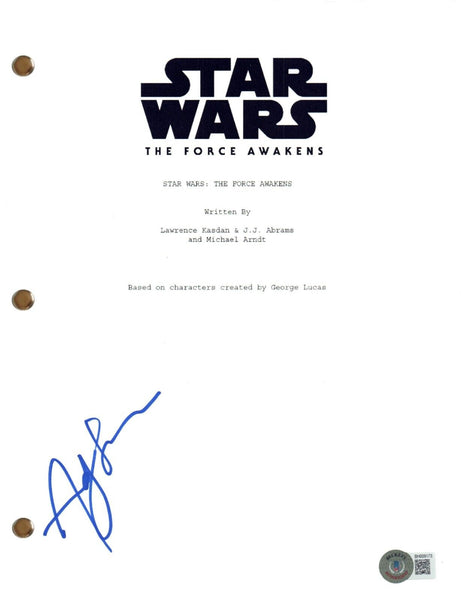 Andy Serkis Signed Autograph Star Wars The Force Awakens Movie Script BAS COA
