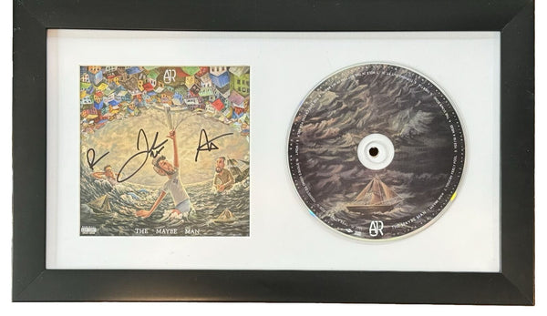 AJR Band Signed The Maybe Man CD Cover Framed Display Brothers x3 Autograph COA