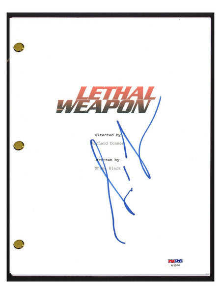 Mel Gibson Signed Autographed LETHAL WEAPON Movie Script PSA/DNA COA