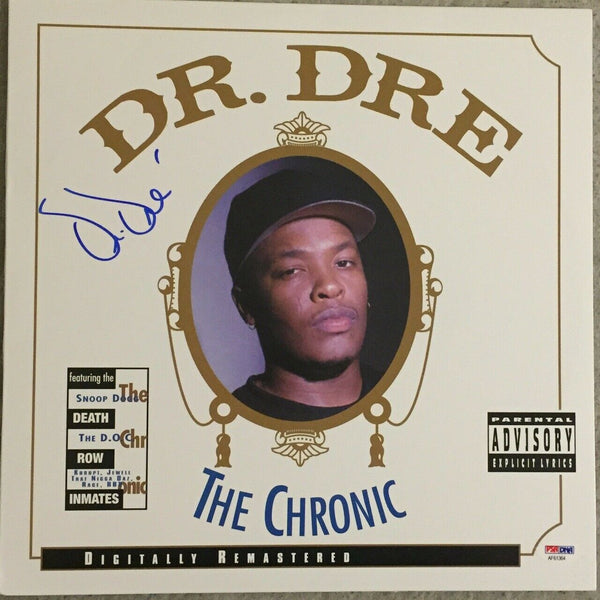 Dr. Dre Signed Autographed The Chronic Record Album LP PSA/DNA COA