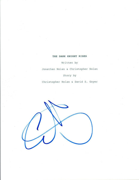 Anne Hathaway Signed Autographed THE DARK NIGHT RISES Movie Script COA VD