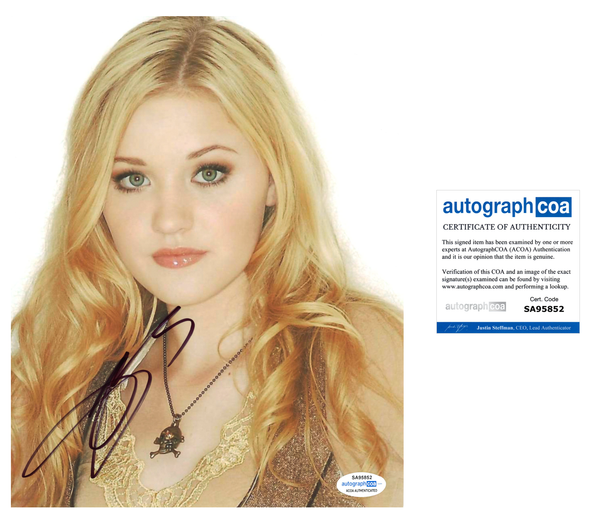 AJ Michalka Signed Autograph 8x10 Photo The Goldbergs Actress Aly & AJ ACOA COA