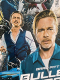 Brad Pitt & Aaron Taylor-Johnson Signed 11x14 Photo Bullet Train Beckett COA