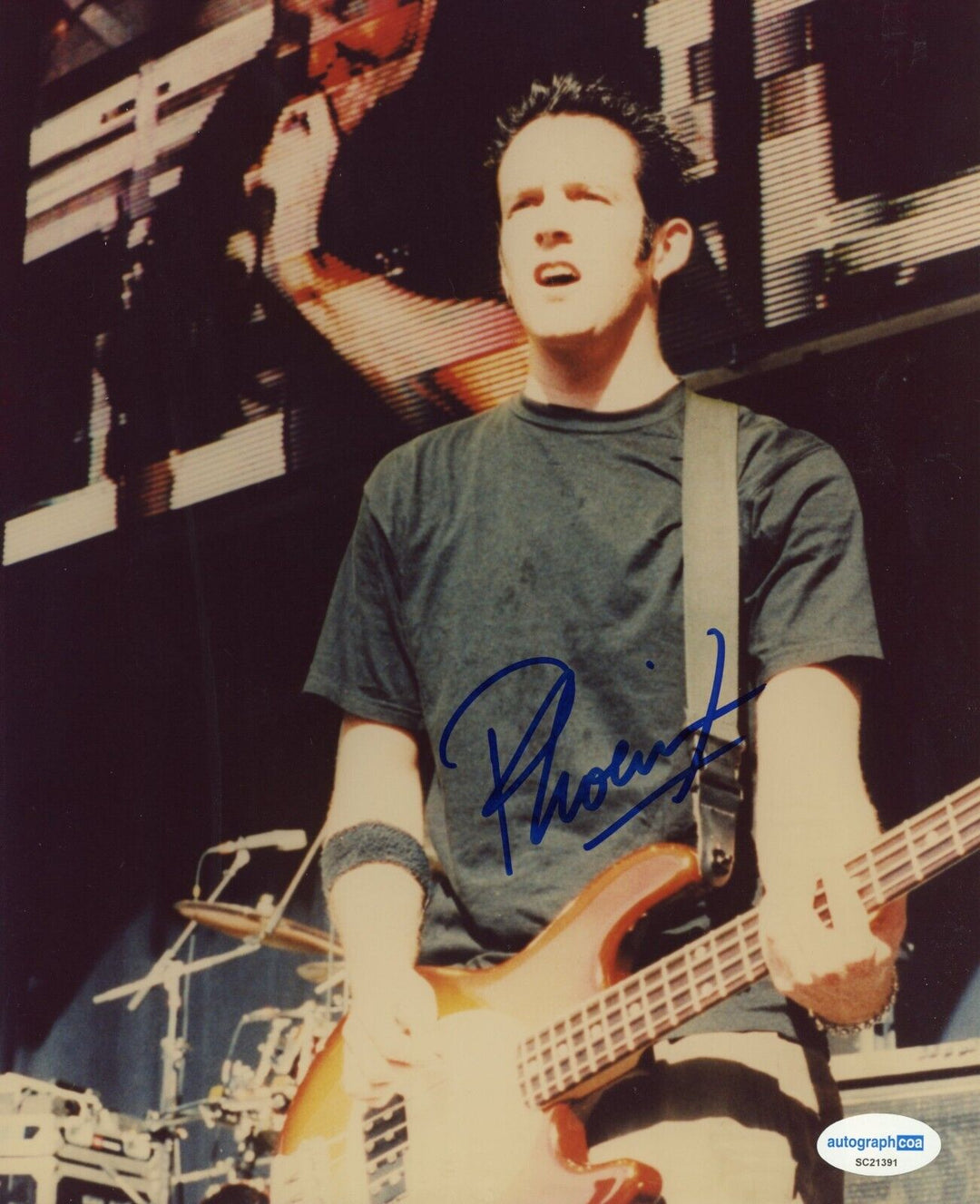 Dave Farrell Phoenix Linkin Park Signed Autograph 8x10 Photo Bassist A ...