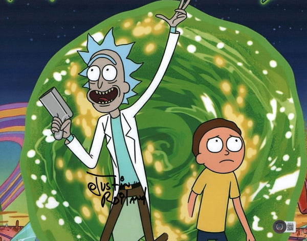 Justin Roiland Signed Rick and Morty 11x14 Photo Autograph Beckett COA