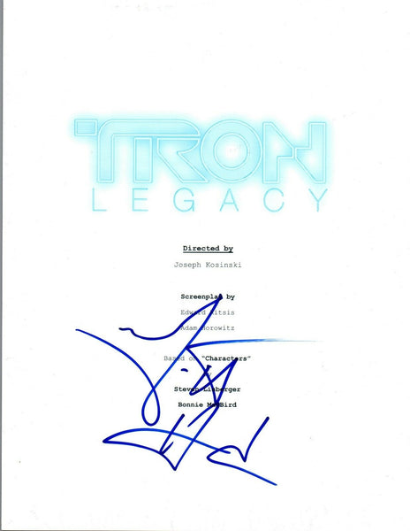 Garrett Hedlund Signed Autographed TRON LEGACY Movie Script COA AB