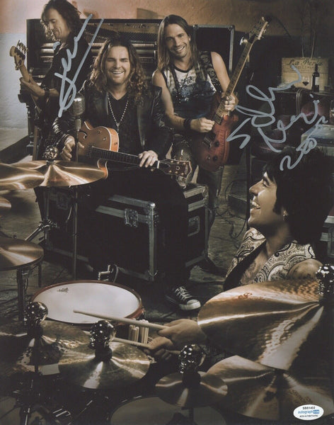 Sergio Vallin & Juan Calleros Signed Autographed 11x14 Photo Mana Band ACOA COA