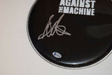 Brad Wilk Signed Autograph 10" Drumhead RAGE AGAINST THE MACHINE Beckett BAS COA