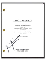 Miles Millar Signed Autographed LETHAL WEAPON 4 Movie Script COA