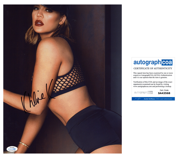 Khloe Kardashian Signed Autographed 11x14 Photo ACOA COA