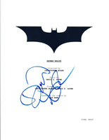 David Goyer Signed Autographed BATMAN BEGINS Movie Script COA VD