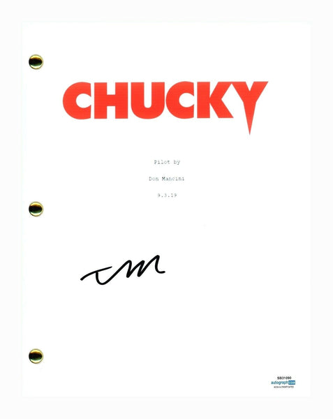 Teo Briones Signed Autographed Chucky Pilot Script Screenplay Horror ACOA COA