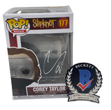 Corey Taylor Signed Autographed Funko Pop Figure Slipknot #177 Beckett Proof COA
