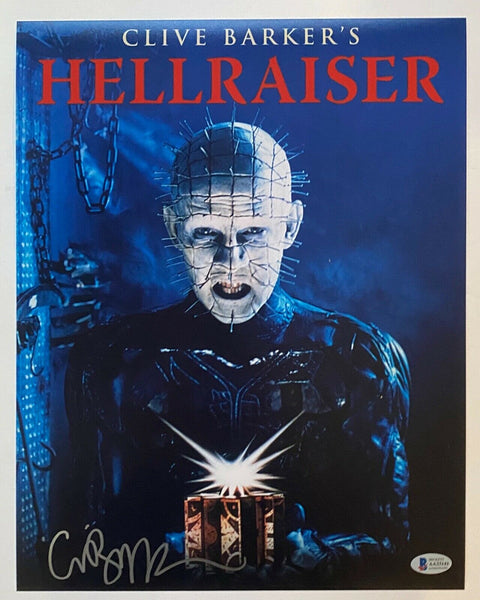 Clive Barker Signed Autograph 11x14 Photo Poster Hellraiser Horror Beckett COA