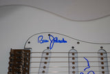 THE BEACH BOYS Signed Autograph Guitar Wilson Love Jardine Johnston Marks BAS