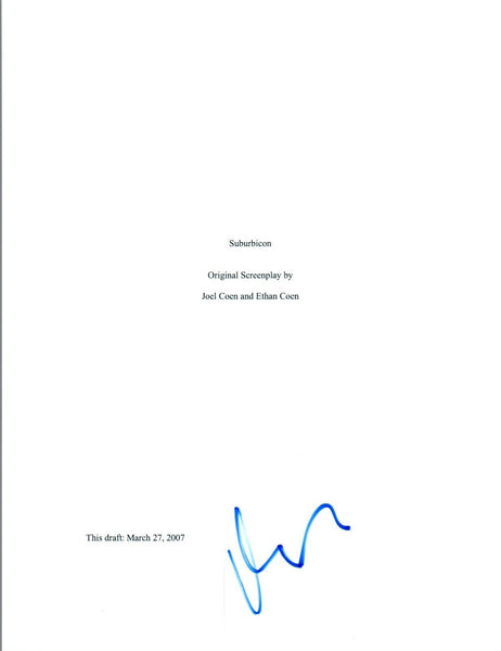 Matt Damon Signed Autographed SUBURBICON Full Movie Script COA