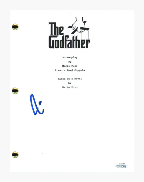 Al Pacino Signed Autographed The Godfather Movie Script Screenplay ACOA COA