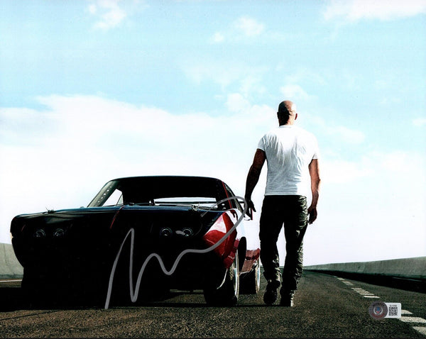 Vin Diesel Signed Autograph The Fast and the Furious 11x14 Photo Beckett COA