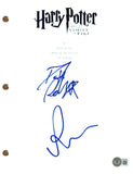 Daniel Radcliffe & Rupert Grint Signed Harry Potter Goblet Script Autograph BAS