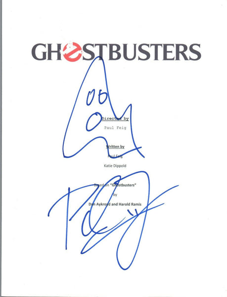 Paul Feig Signed Autographed GHOSTBUSTERS 2016 Movie Script w/ Ghost Sketch COA