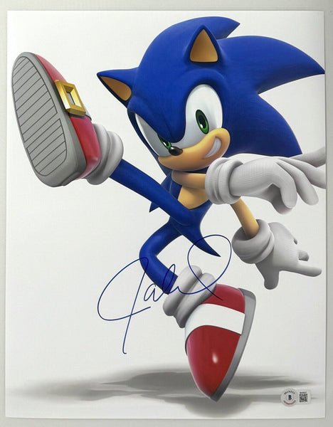 Jaleel White Signed Sonic The Hedgehog 11x14 Photo Autograph Beckett COA