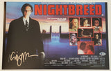 Clive Barker Signed Autographed Nightbreed 11x17 Movie Poster Photo Beckett COA
