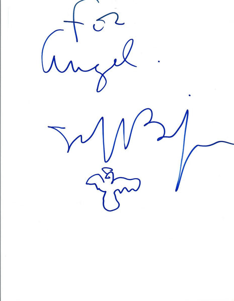 Jeff Bridges Signed Autographed Hand Drawn "Angel" Sketch COA VD