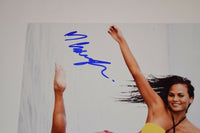 CHRISSY TEIGEN Signed Autographed 11x14 Photo SI Swimsuit Model Hot Sexy COA VD