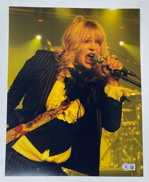 Courtney Love Signed Autographed 11x14 Photo Hole Kurt Cobain Wife Beckett COA