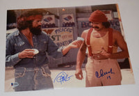 Cheech Marin & Tommy Chong Signed Autographed 11x14 Photo UP IN SMOKE BAS COA