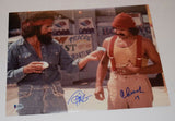 Cheech Marin & Tommy Chong Signed Autographed 11x14 Photo UP IN SMOKE BAS COA