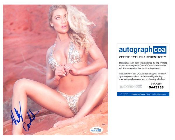 Kelly Collins Signed Autographed 8x10 Photo Sexy Model ACOA COA