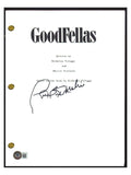 Paul Sorvino Signed Autographed Goodfellas Movie Script Screenplay Beckett COA