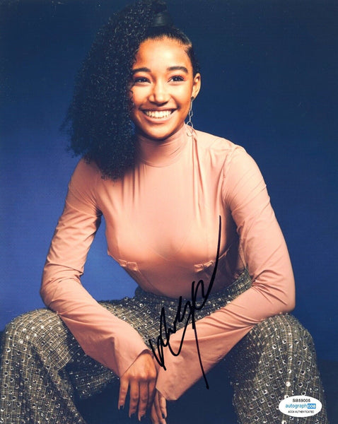 Amandla Stenberg Signed Autograph 8x10 Photo The Acolyte Star Wars ACOA COA