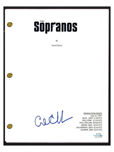 Carl Capotorto Signed Autograph THE SOPRANOS Pilot Script Little Paulie ACOA COA