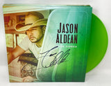 Jason Aldean Signed Autographed Macon Georgia Vinyl Record Green 3x LP COA