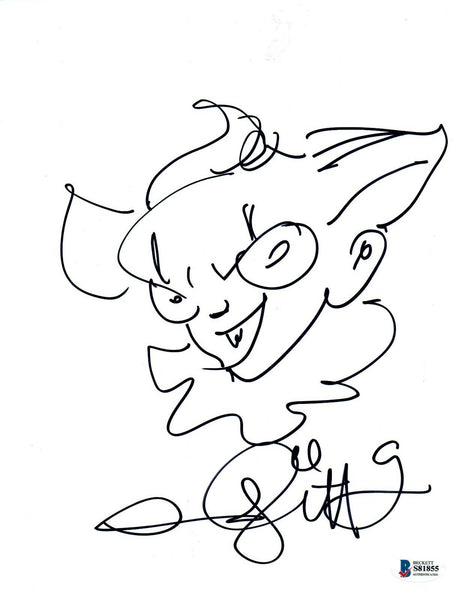 Andres Andy Muschietti Signed IT CHAPTER 2 PENNYWISE Sketch Beckett COA