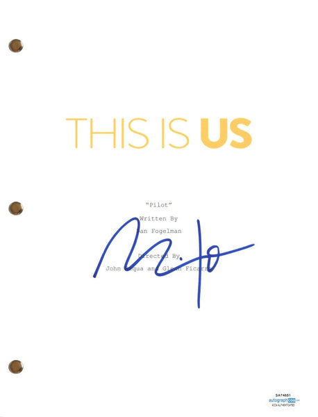 Milo Ventimiglia Signed Autograph This Is Us Pilot Script Screenplay ACOA COA