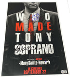 David Chase Ray Liotta Signed The Many Saints of Newark Poster Sopranos BAS COA