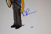 Norman Reedus Signed 11x14 Photo THE WALKING DEAD The Simpsons PSA/DNA COA